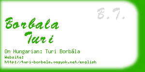 borbala turi business card